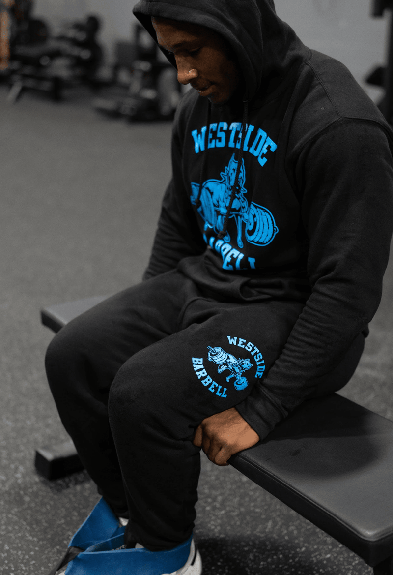 Nitro Hooded Sweatshirt - Black/Brite Blue